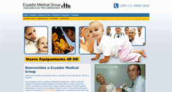 Desktop Screenshot of ecuadormedicalgroup.com