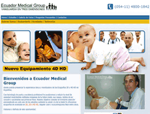 Tablet Screenshot of ecuadormedicalgroup.com